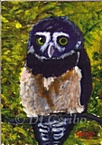 Spectacled Owl Painting by DJ Geribo