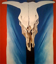 Cow's Skull: Red, White, and Blue by Georgia O'Keeffe