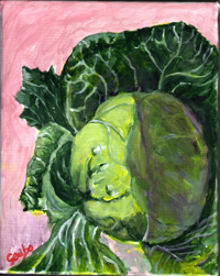 Crisp Cabbage - Painting by artist DJ Geribo