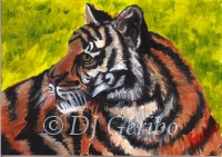 Daily Paintings - Animals by artist DJ Geribo - Tiger Tiger