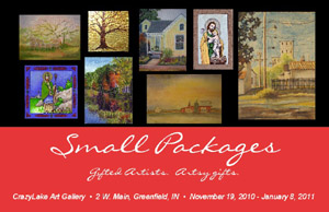 DJ Geribo's artwork on display at Crazy Lake Gallery Show in Indiana